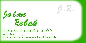 jolan rebak business card